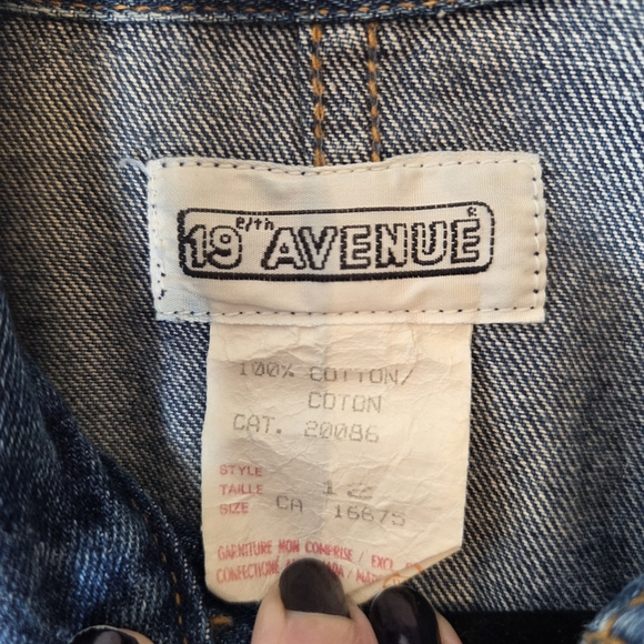 Vintage 80s 19th Avenue Denim Dress Full Zip Size 12 - Picture 12 of 13